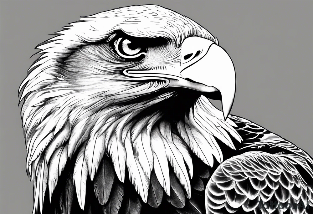 majestic eagle tattoo idea