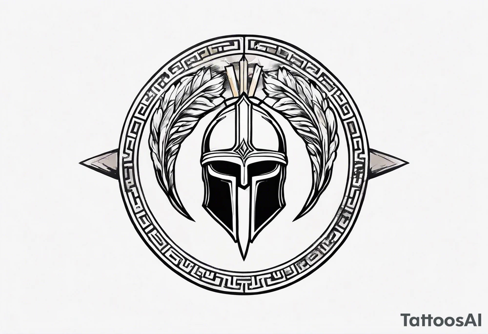 greek spartan symbol tattoo tattoo idea