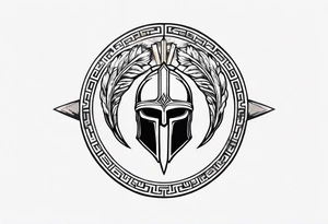 greek spartan symbol tattoo tattoo idea