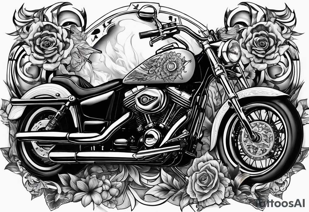 Yorkshire biker tattoo idea