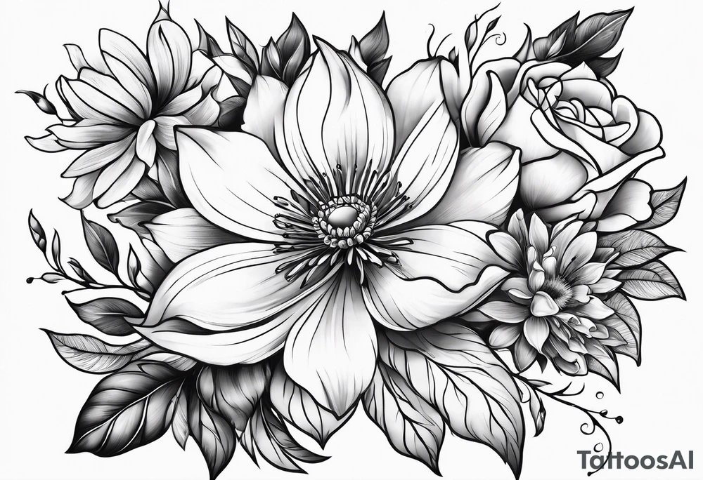 Flowers tattoo idea