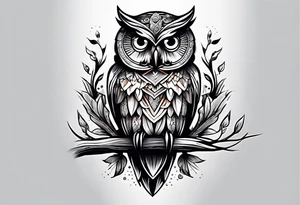 Owl Element Mage tattoo idea
