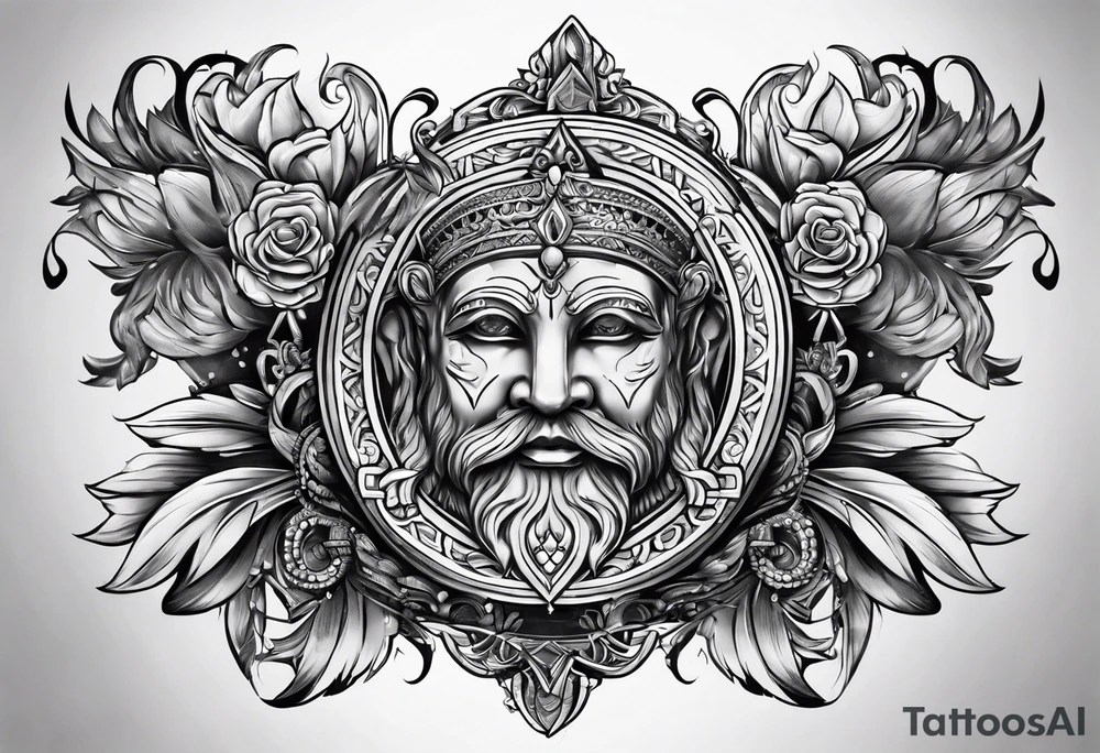 Strength royalty hand tattoo tattoo idea