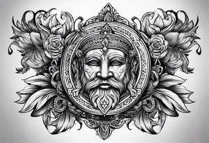 Strength royalty hand tattoo tattoo idea