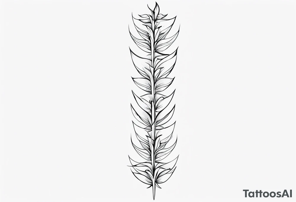 Spine tattoo, sexy tattoo idea