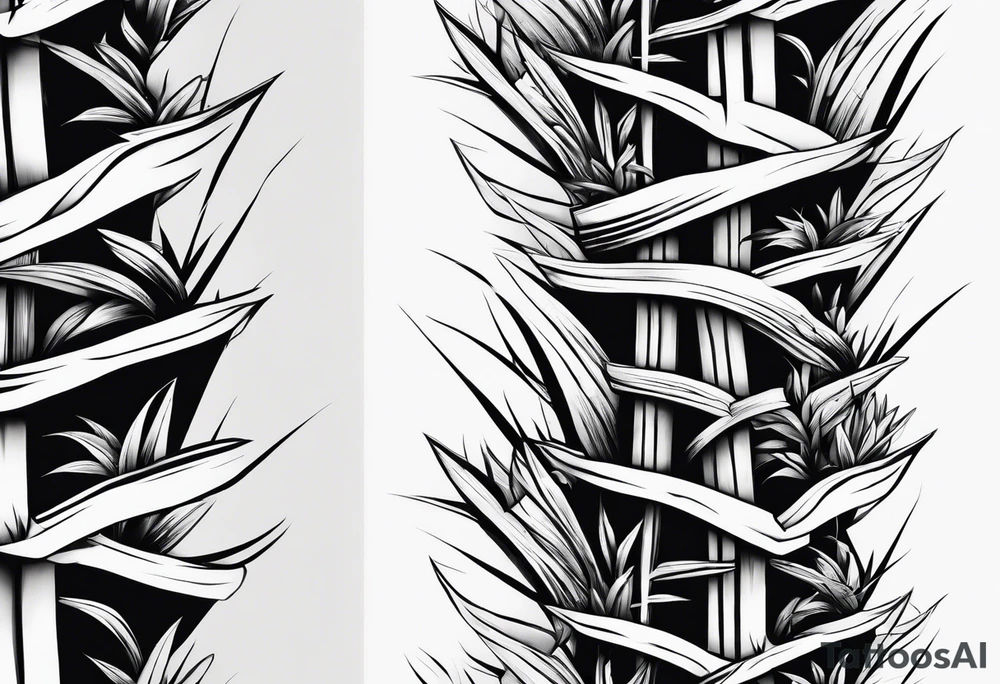 bamboo shoots tattoo idea