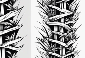 bamboo shoots tattoo idea