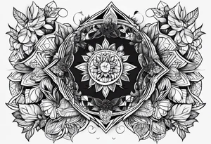 Line hand designs tattoo idea