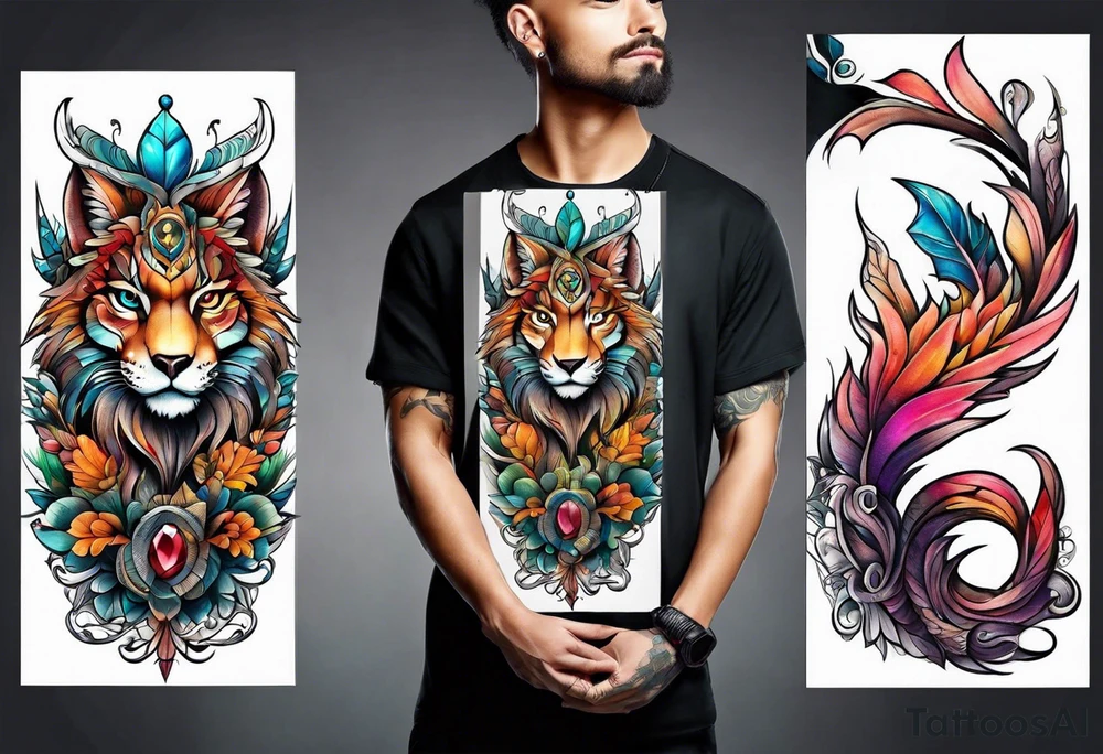 fantasy animal tattoo idea