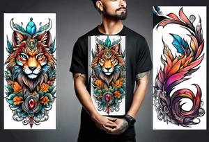 fantasy animal tattoo idea