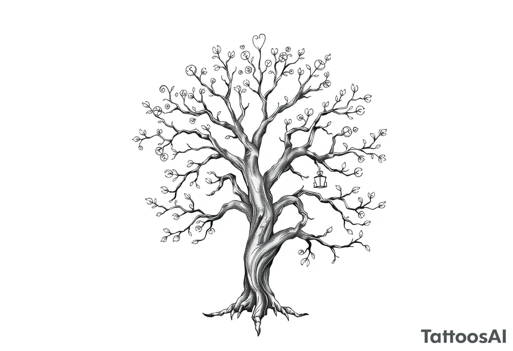 Irish family tree tattoo idea