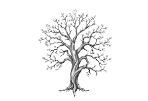 Irish family tree tattoo idea