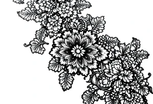 Lace pattern tattoo idea