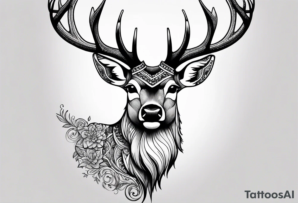 A deer that is big tattoo idea
