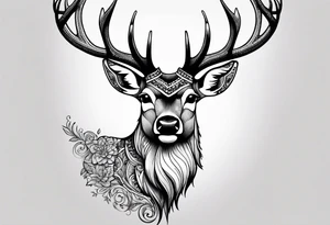 A deer that is big tattoo idea