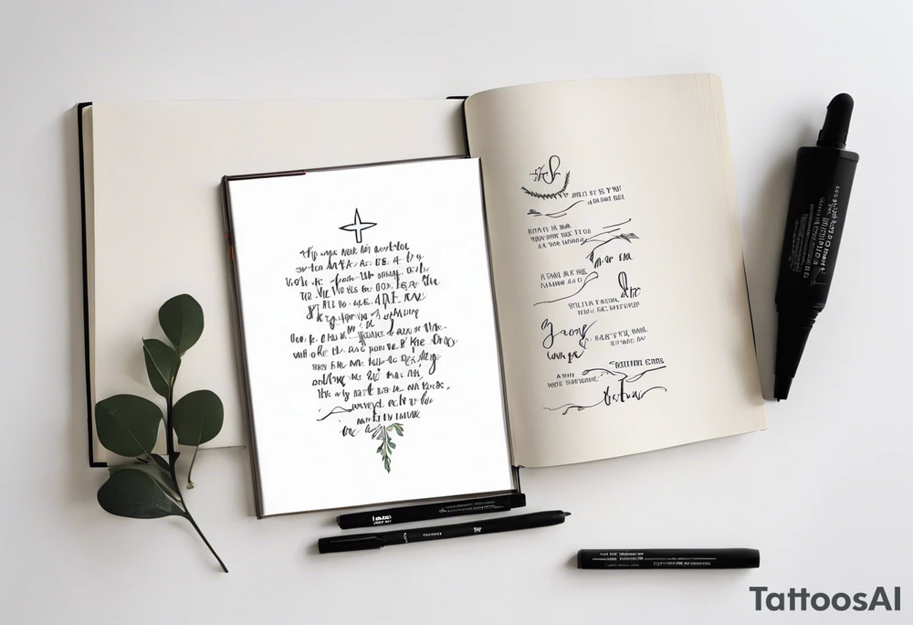 Bible verses tattoo idea