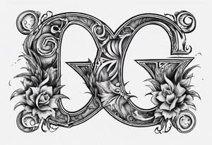 Stone with letter g, cool tattoo idea