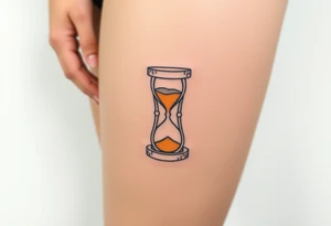 Wood hourglass tattoo idea