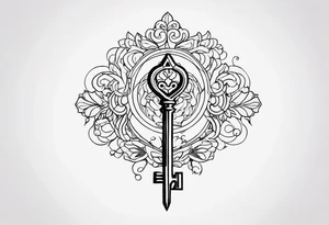 Skeleton Key tattoo idea