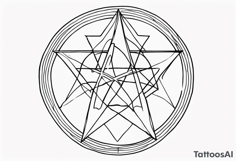 pentagram tattoo idea