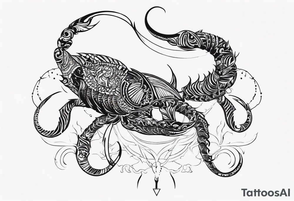 Escorpião tattoo idea