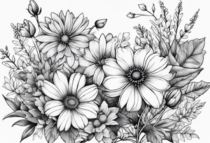 Wildflowers, forearm tattoo idea