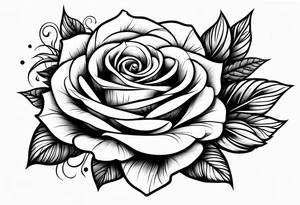 a rose tattoo idea