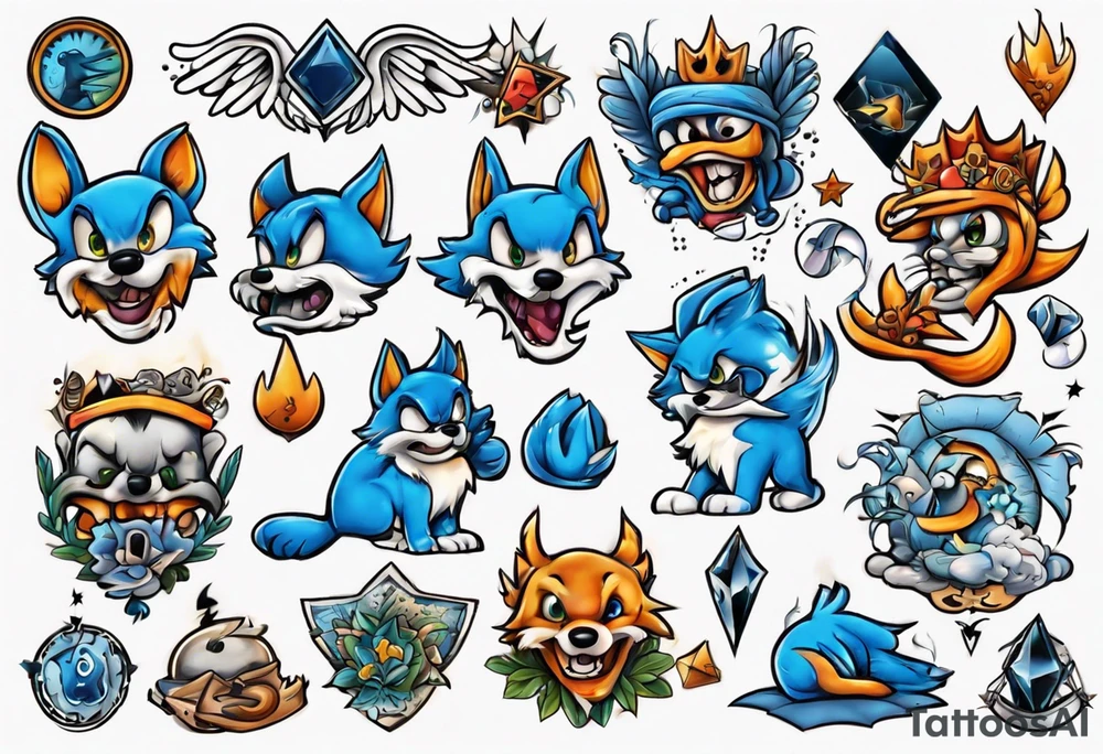 Bluey tattoo idea