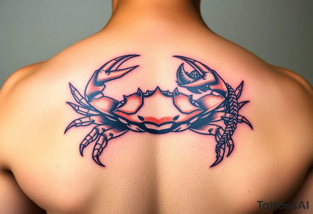 Crab, fish, dragon tattoo idea