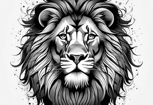 Lion profil tattoo idea