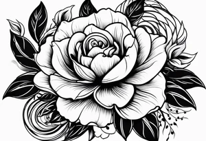 flower love tattoo idea