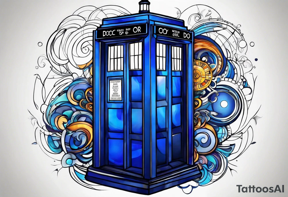 Doctor who tardis tattoo idea
