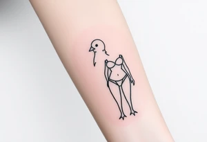 Lowered hololden commodore and chick in bikini tattoo idea