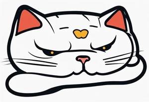 Fat Lucky cat tattoo idea