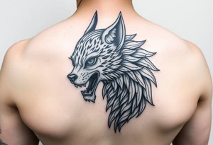 Freya nordycka bogini piękny tatuaż skrzydła klatka piersiowa pomysł tattoo idea