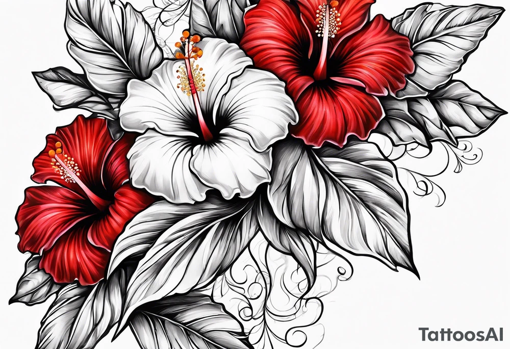 Hibiscus tattoo idea