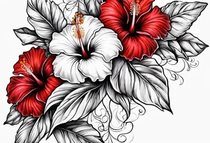 Hibiscus tattoo idea