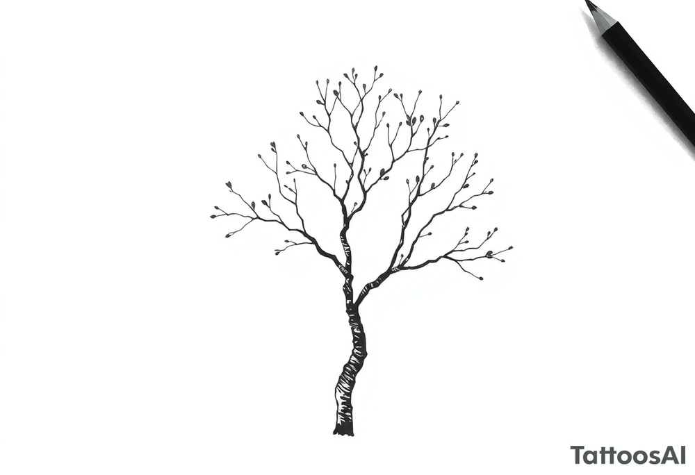 birch tree tattoo idea