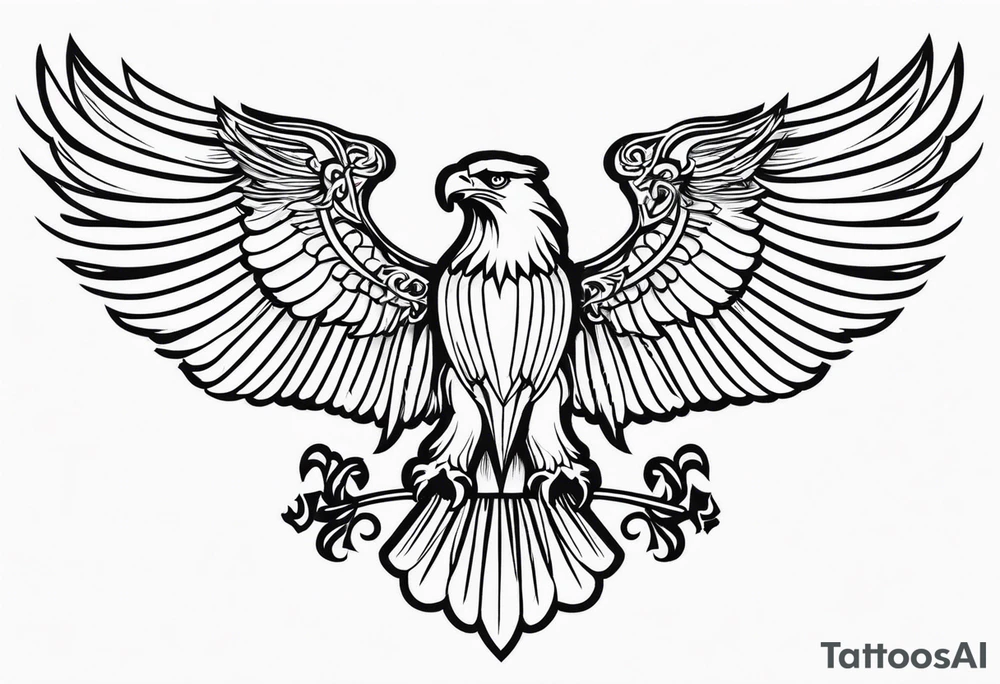 Albanian eagle Christian catholic for shoulder tattoo idea