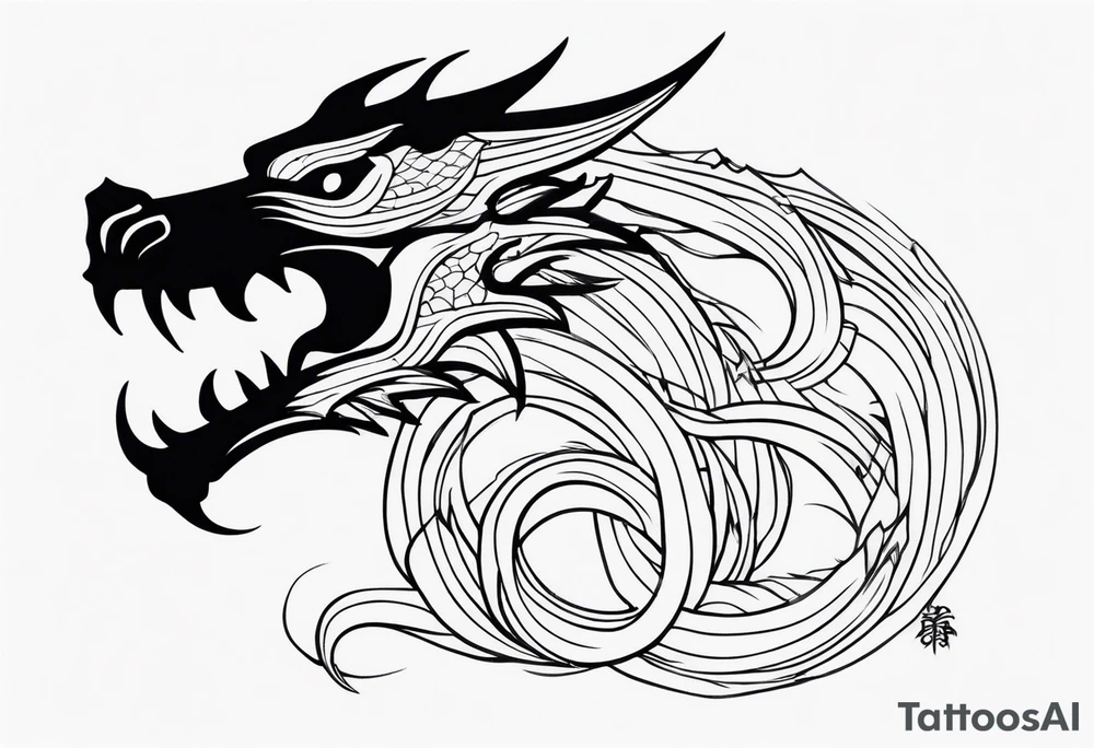 roaring dragons tattoo idea