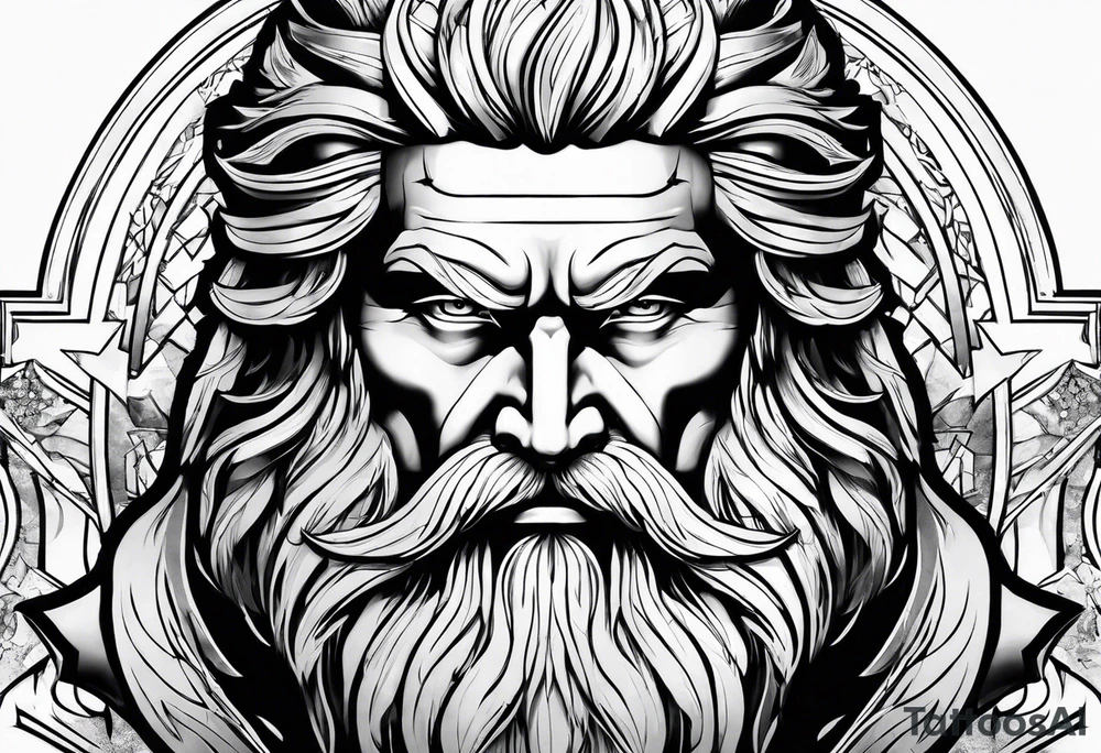 Zeus thunder tattoo idea