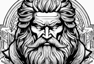 Zeus thunder tattoo idea