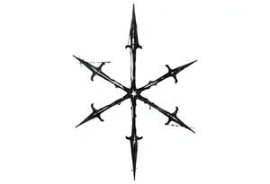 Abstract asterisk tattoo idea