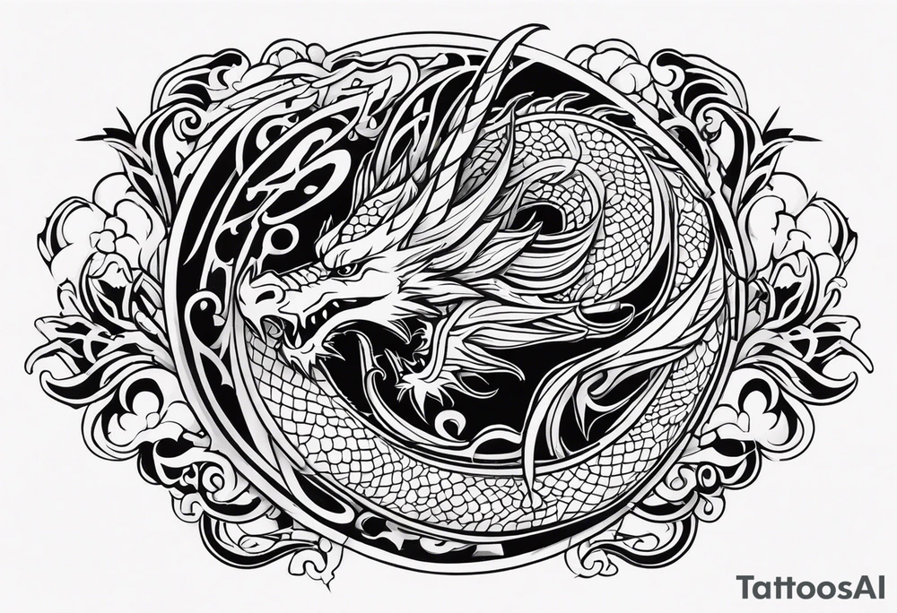 dragon tattoo idea