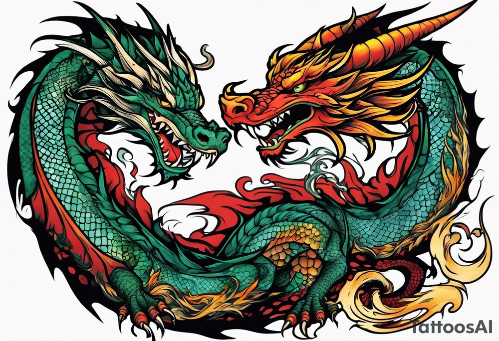 Dragon tattoo idea