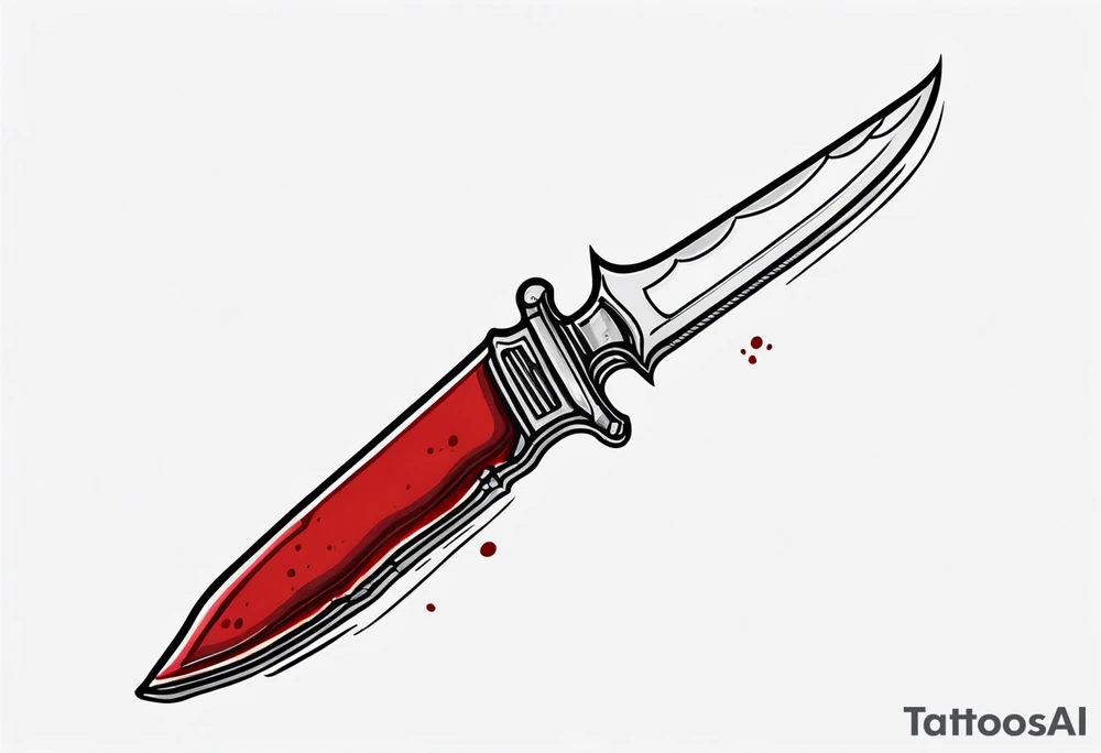 Bloody scalpel tattoo idea