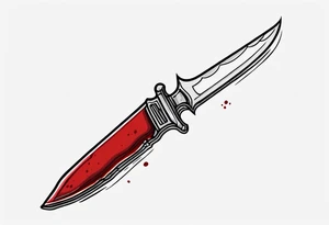 Bloody scalpel tattoo idea