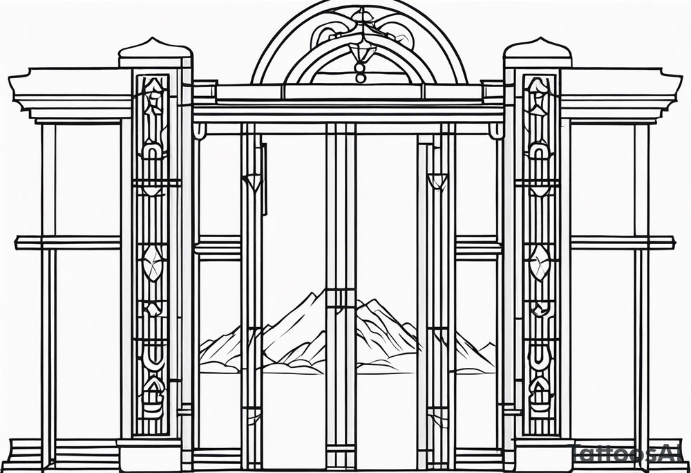 heaven gate vector tattoo idea