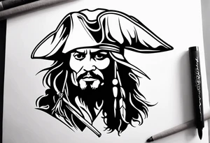 Petit Tatouage en lien avec Jack sparrow tattoo idea