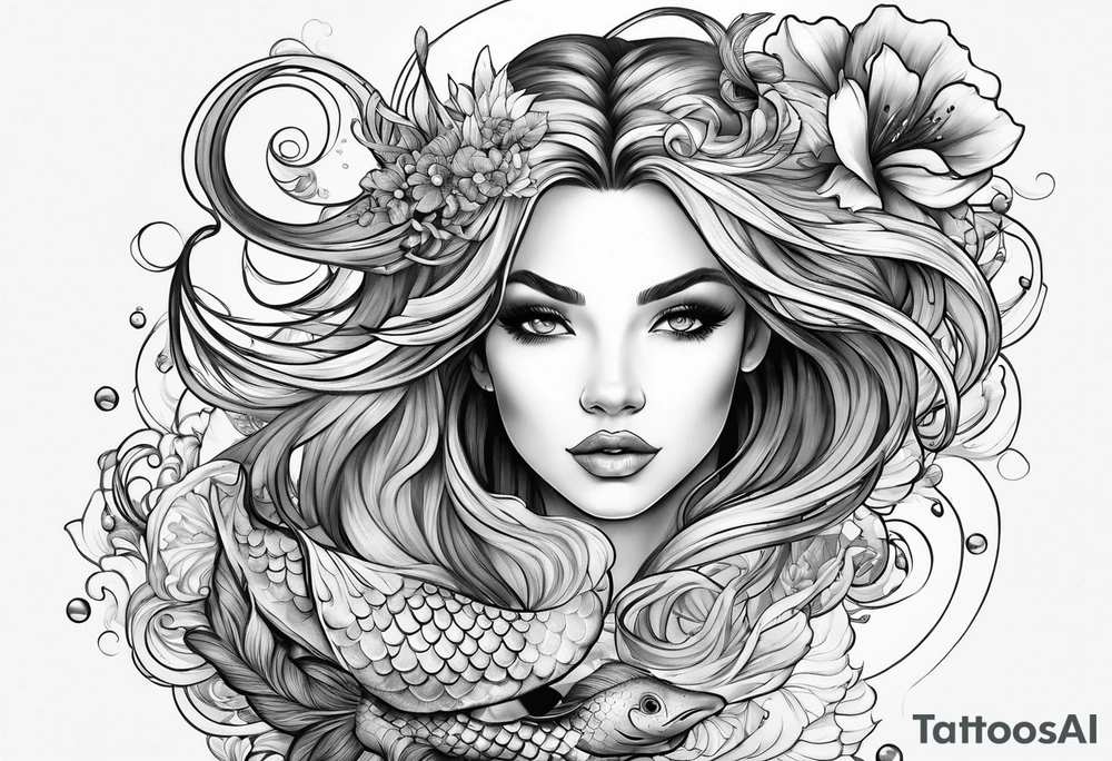 Mermaid tattoo idea